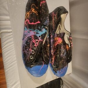 Colorful Splatter Kids Shoes